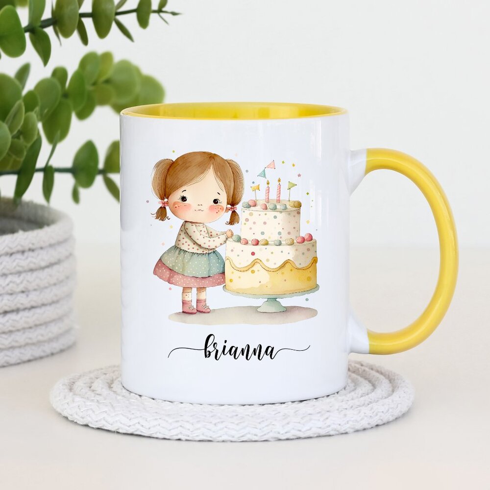 Birthday Girl Cup, Personalized Gift, Girl Gift Idea, Kids Mug